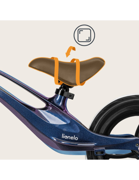 BN-LO-BART_BLUE_VIOLET,Bicicleta fara pedale, Lionelo, Bart, Usoara, Cu cadru din magneziu, Cu ghidon si sa reglabile, Greutate 