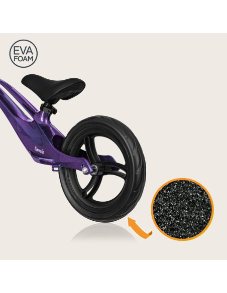 BN-LO-BART_PURPLE_AMETHYST,Bicicleta fara pedale, Lionelo, Bart, Usoara, Cu cadru din magneziu, Cu ghidon si sa reglabile, Greut