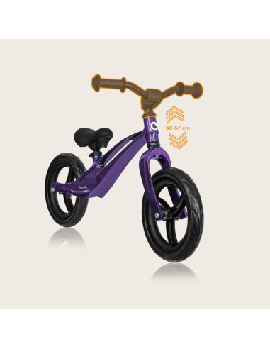 BN-LO-BART_PURPLE_AMETHYST,Bicicleta fara pedale, Lionelo, Bart, Usoara, Cu cadru din magneziu, Cu ghidon si sa reglabile, Greut