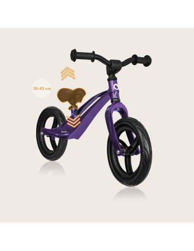 BN-LO-BART_PURPLE_AMETHYST,Bicicleta fara pedale, Lionelo, Bart, Usoara, Cu cadru din magneziu, Cu ghidon si sa reglabile, Greut
