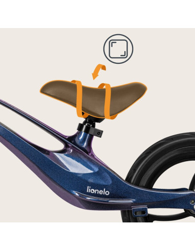 BN-LO-BART_PURPLE_AMETHYST,Bicicleta fara pedale, Lionelo, Bart, Usoara, Cu cadru din magneziu, Cu ghidon si sa reglabile, Greut