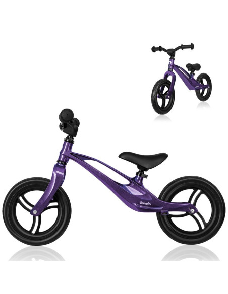 BN-LO-BART_PURPLE_AMETHYST,Bicicleta fara pedale, Lionelo, Bart, Usoara, Cu cadru din magneziu, Cu ghidon si sa reglabile, Greut