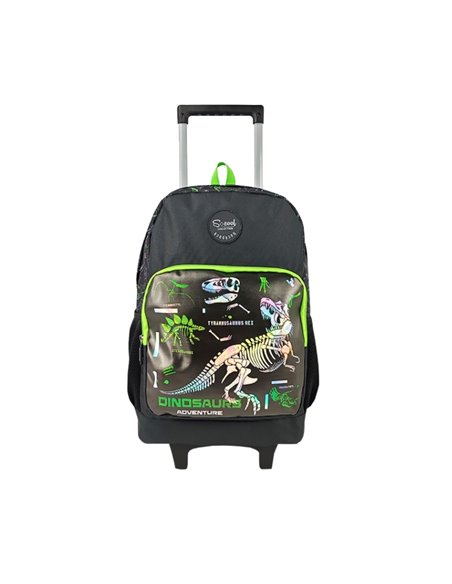 Ghiozdan trolley S-COOL SC2682, Motiv dinosaurs