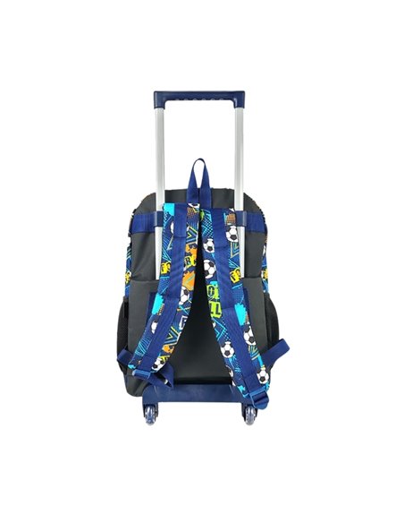 Ghiozdan trolley S-COOL SC2683, Motiv Football