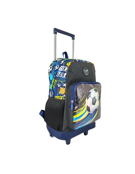 Ghiozdan trolley S-COOL SC2683, Motiv Football