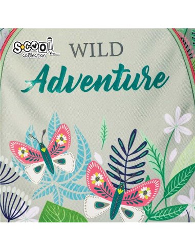 Ghiozdan anatomic S-COOL SC2643, Motiv wild adventure