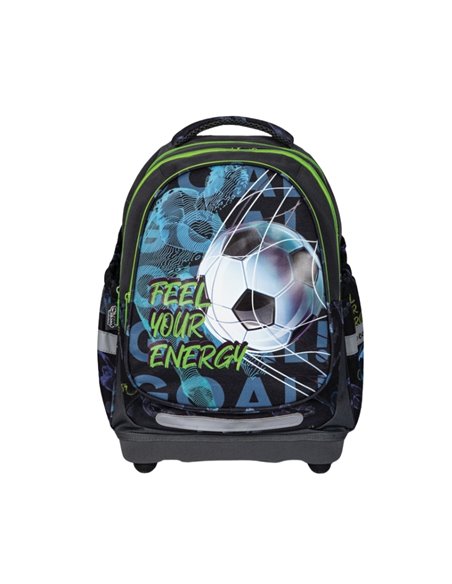 Ghiozdan anatomic S-COOL SC2646, Motiv football