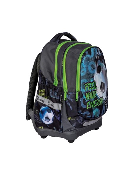 Ghiozdan anatomic S-COOL SC2646, Motiv football