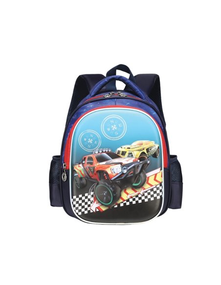 Ghiozdan gradinita S-COOL SC2554, Motiv cars 3D