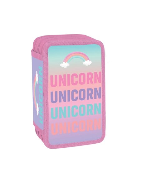 Penar echipat, 3 fermoare, 39 piese, UNICORN - S-COOL Penar echipat, 3 fermoare, 39 piese, UNICORN - S-COOL
