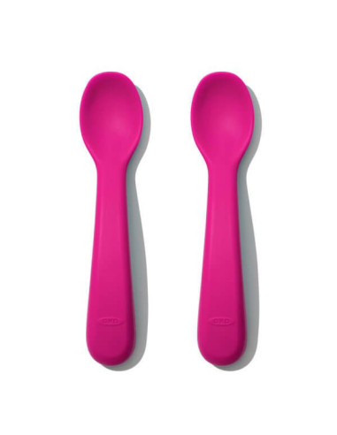 TN-61150600,Set 2 Lingurite din Silicon Roz