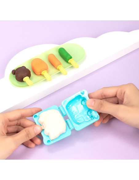 DLEH723,Set creativ plastilina + 23 accesorii fabrica de dulciuri deli