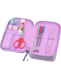 Penar echipat cu 3 fermoare 44 piese Faber-Castell FC573040, Motiv unicorn 2