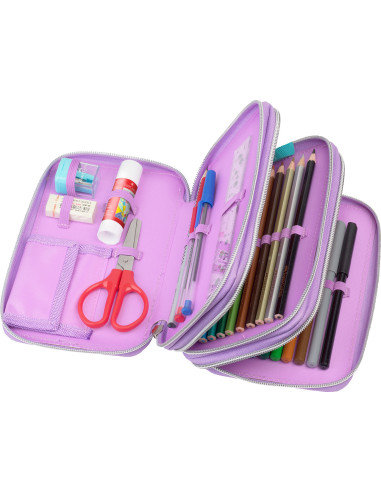 FC573040,Penar echipat 44 piese 3 fermoare unicorn faber-castell