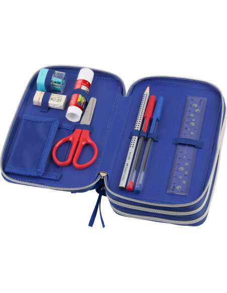 FC573041,Penar echipat 44 piese 3 fermoare dinozaur faber-castell