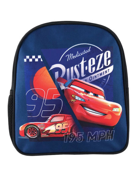 CARS2228-1,Ghiozdan gradinita cars albastru rusteze pigna