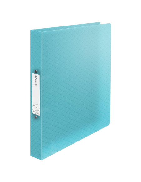 ES626242,Caiet mecanic a4 2 inele 25mm/32mm coperta flexibila albastru colour'breeze esselte