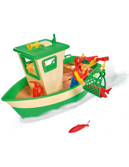 Barca Simba Fireman Sam Charlies Fishing Boat cu