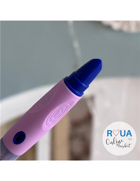 Set stilouri cu mecanism si cerneala termosensibila + rezerve, Motiv astronaut 2