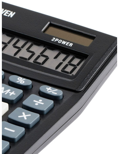 SD-CAL038,Calculator de birou 8 digiți, 137 x 102 x 31 mm, Eleven CMB801-BK