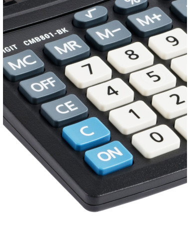 SD-CAL038,Calculator de birou 8 digiți, 137 x 102 x 31 mm, Eleven CMB801-BK