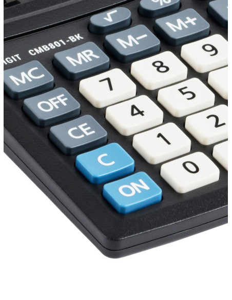 SD-CAL038,Calculator de birou 8 digiți, 137 x 102 x 31 mm, Eleven CMB801-BK