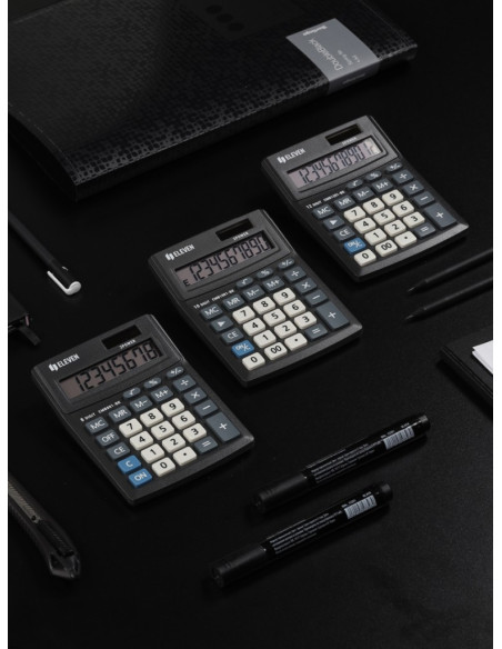 SD-CAL038,Calculator de birou 8 digiți, 137 x 102 x 31 mm, Eleven CMB801-BK