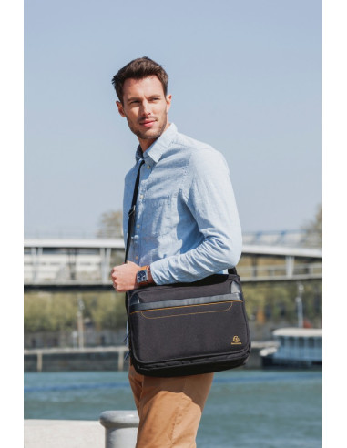 SD-NBK678,Geantă laptop 14" Exactive Messenger Exacompta 17234E, negru