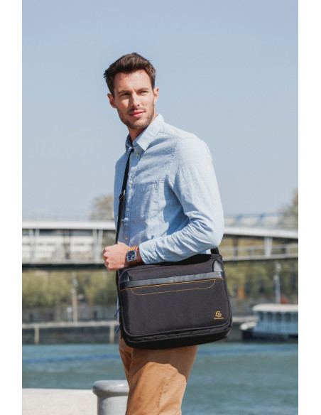 SD-NBK678,Geantă laptop 14" Exactive Messenger Exacompta 17234E, negru