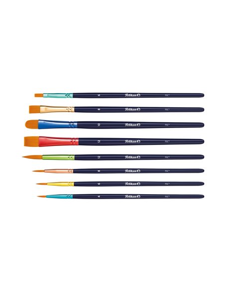 Set pensule pictura Pelikan premium 701181, 8 bucati blister