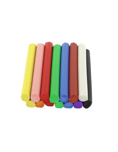 Plastilina Pelikan Creaplast 240g, 10 culori asortate, 14 batoane, cutie albastra