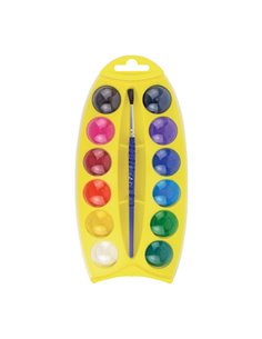 Acuarele Pelikan Junior 701242, 10 culori + Pensula 2