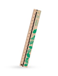 Rigla Herlitz din lemn Greenline, 17 cm 2