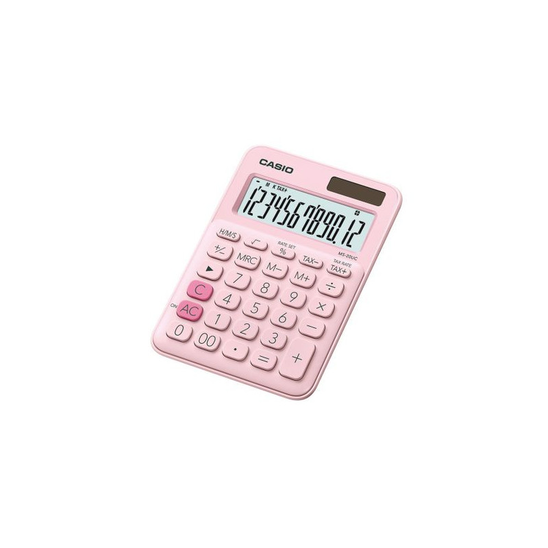 MS-20UC-PK,Calculator de birou Casio MS-20UC, 12 digits, roz