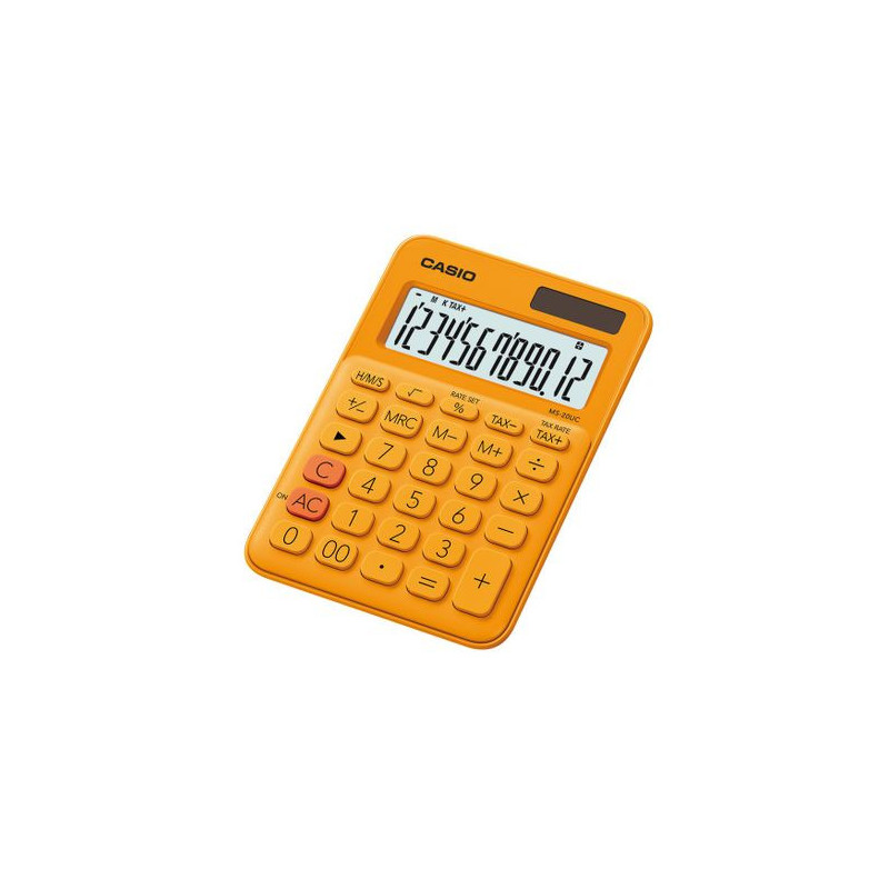 MS-20UC-RG,Calculator de birou Casio MS-20UC, 12 digits, portocaliu