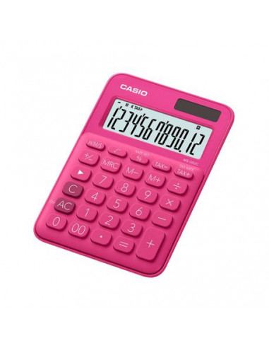 MS-20UC-RD,Calculator de birou Casio MS-20UC, 12 digits, rosu