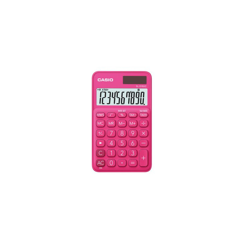 SL-310UC-RD,Calculator portabil Casio SL-310UC, 10 digits, rosu