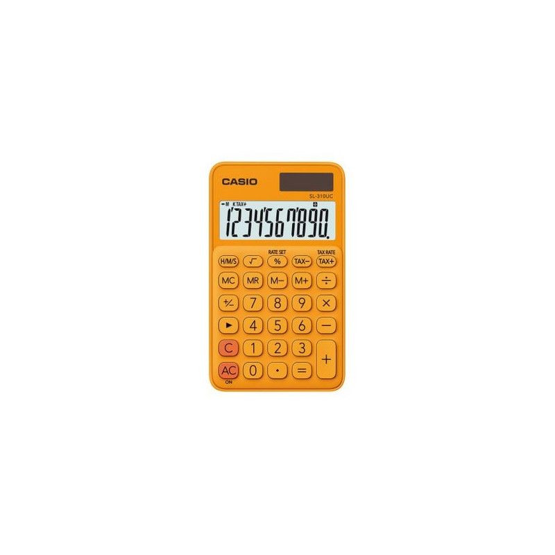 SL-310UC-RG,Calculator portabil Casio SL-310UC, 10 digits, portocaliu