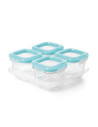 TN-6396700,Recipiente din Sticla pentru Congelare Alimente 4 x 120 ml