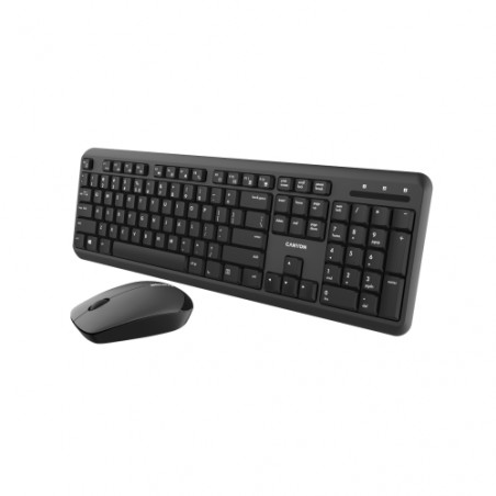 Kit Wireless Velvet SET-W20 - Tastatura, USB, Negru + Mouse