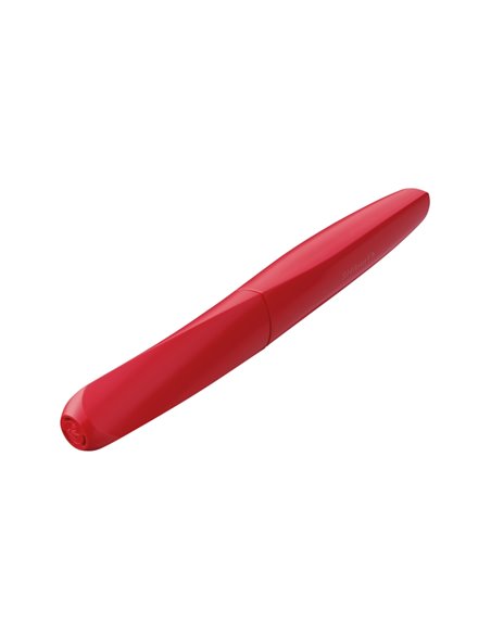 Stilou Twist Fiery Red, Penita M, 2 Rezerve Albastre, Blister Pelikan