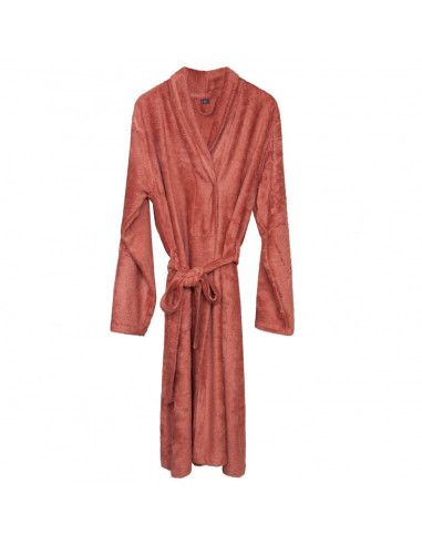 TM-BADLA-533,Halat de Baie Frotir din Bambus pentru Adulti L Apricot Blush