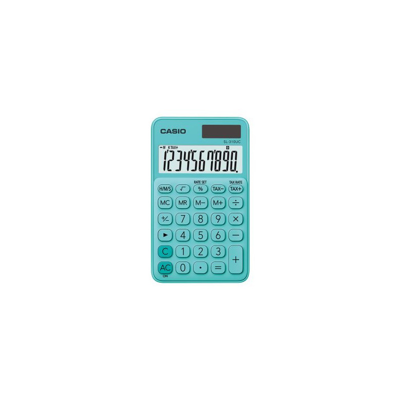 SL-310UC-GN,Calculator portabil Casio SL-310UC, 10 digits, verde