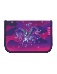 Penar echipat Herlitz cu 31 piese, 2 clape, Motiv Magic unicorn 2
