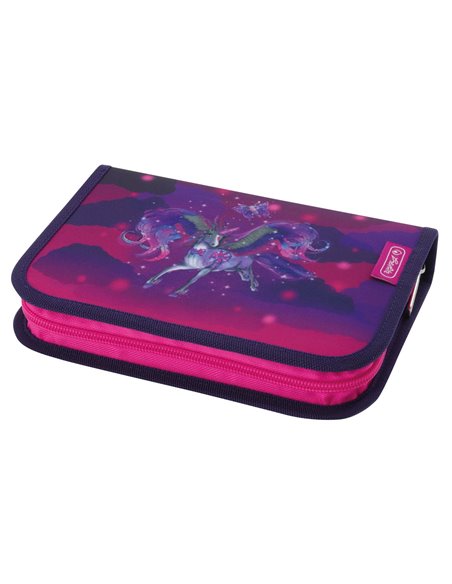 Penar echipat Herlitz cu 31 piese, 2 clape, Motiv Magic unicorn Penar echipat Herlitz cu 31 piese, 2 clape, Motiv Magic unicorn