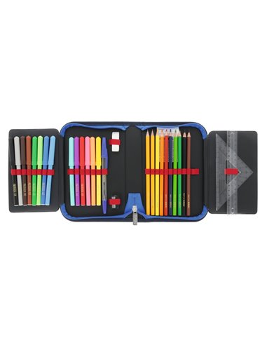 Penar echipat Herlitz cu 31 piese, 2 clape, Motiv High speed