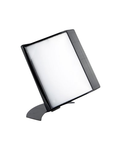 Display/suport birou Probeco echipat cu 10 buzunare A4, Antracit