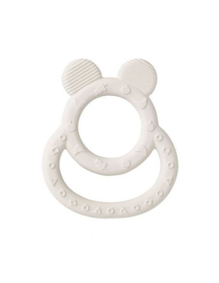 TN-1726-W,Jucarie dentitie cauciuc natural Soft Ears Alb