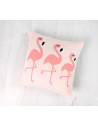 BG044,Perna Decor Bumbac Flamingo Roz