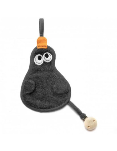 TM-TUTEE-524,Textil din bambus pentru dentitie cu agatatoare suzeta din lemn Para Graphit TM-TUTEE-524,Textil din bambus pentru dentitie cu agatatoare suzeta din lemn Para Graphit